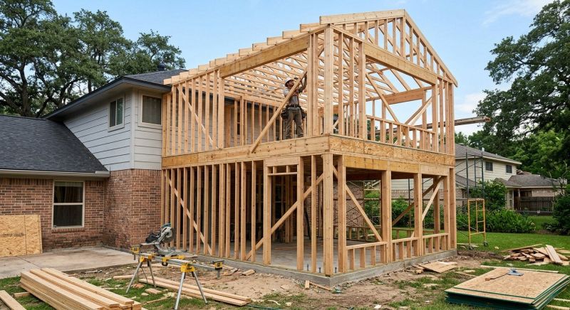 Garage Framing in Conroe, TX