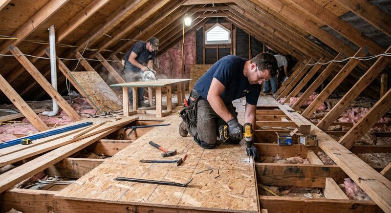 Attic Subfloor Installation in Kansas City, KS