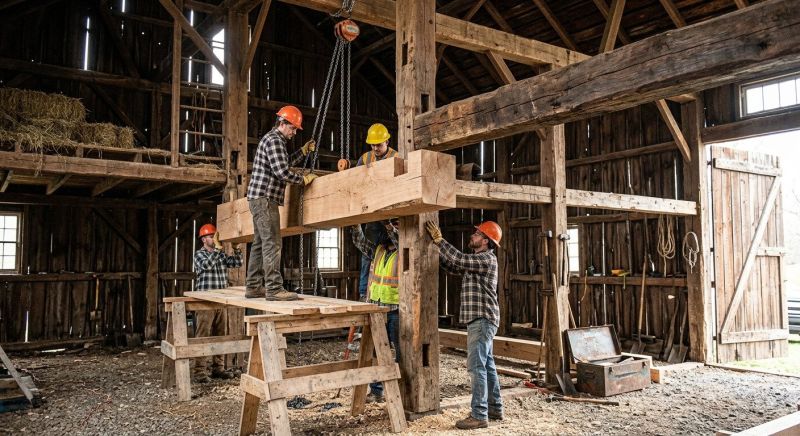 Barn Beam Replacement in Wilmington, NC