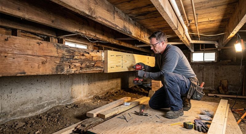 Basement Beam Repair in Conroe, TX