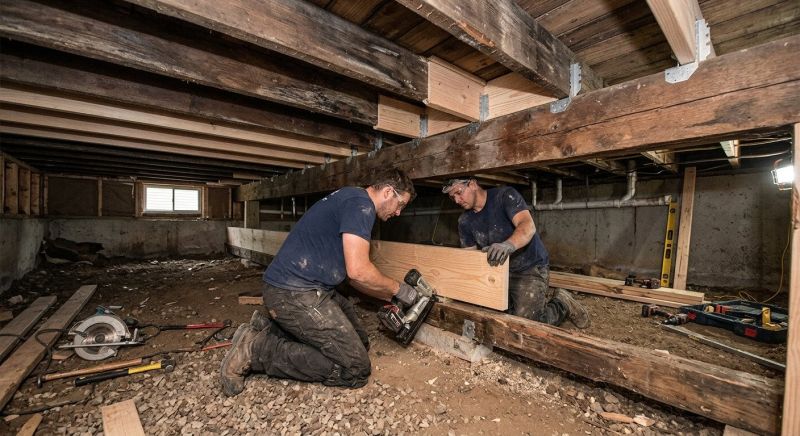 Basement Joist Repair in Kansas City, KS