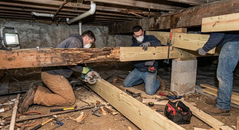 Floor Framing Replacement in Kansas City, KS