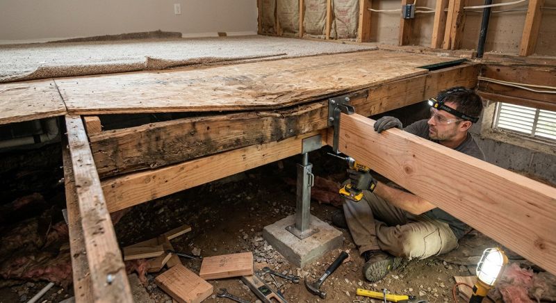 Floor Joist Repair in Kansas City, KS