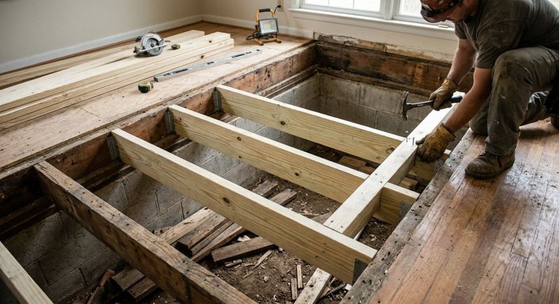 Floor Joist Replacement in Kansas City, KS