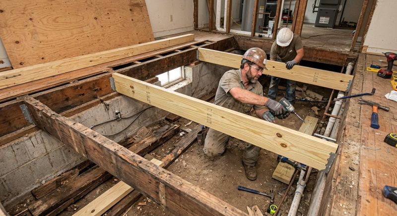 Floor Joists Replacement in Kansas City, KS