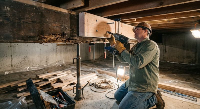 Garage Beam Repair in Kansas City, KS