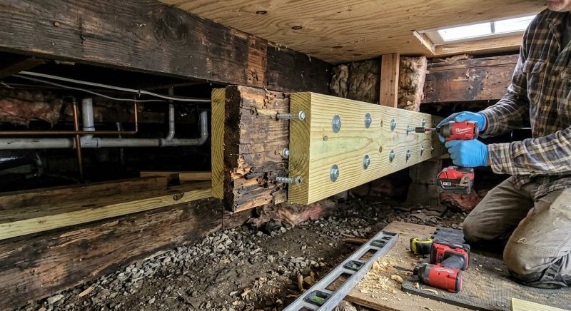Garage Beam Repair in Wilmington, NC