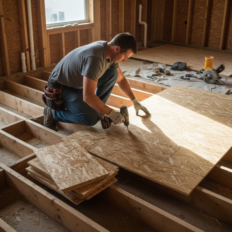 Plywood Flooring Installation in Conroe, TX