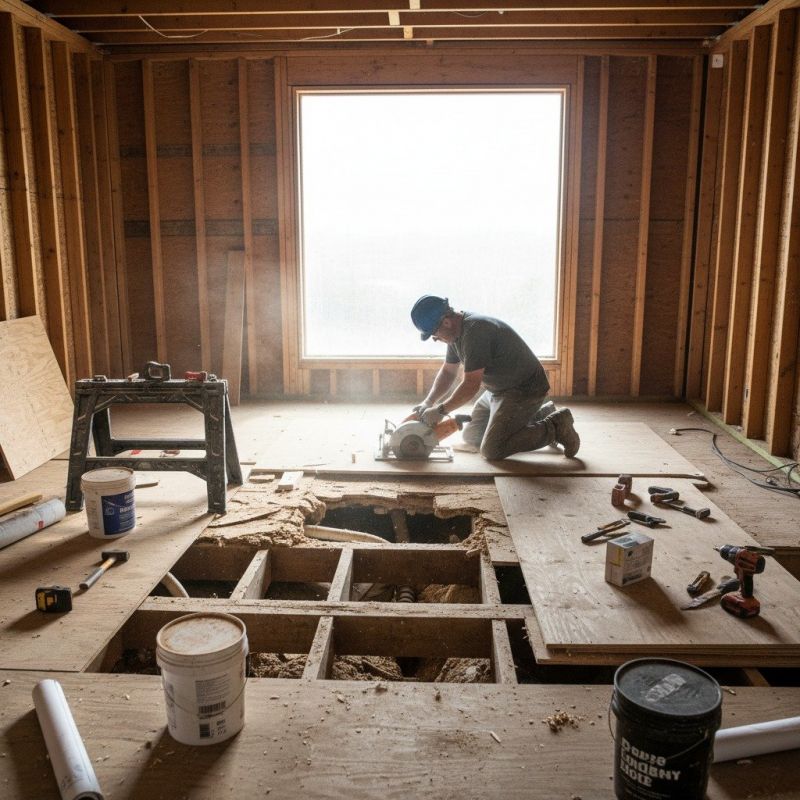 Plywood Subfloor Repair in Wilmington, NC