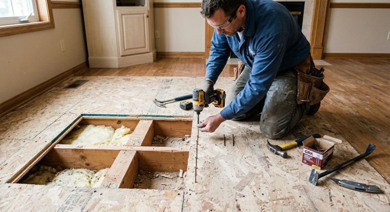 Plywood Subfloor Repair in Conroe, TX