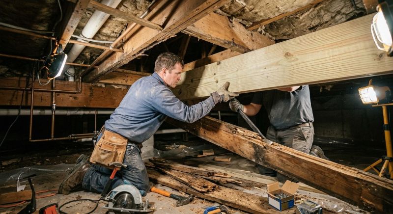 Roof Beam Replacement in Kansas City, KS