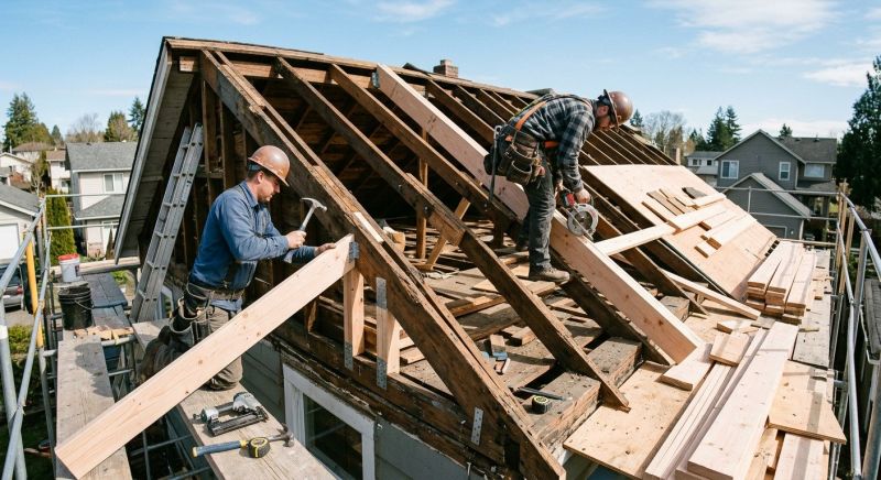Roof Framing Repair in Kansas City, KS