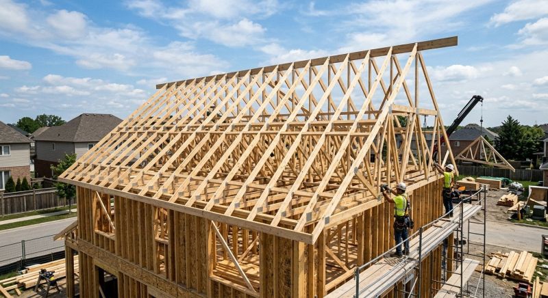 Roof Trusses Installation in Kansas City, KS