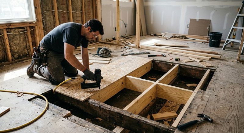 Sagging Floor Repair in Kansas City, KS