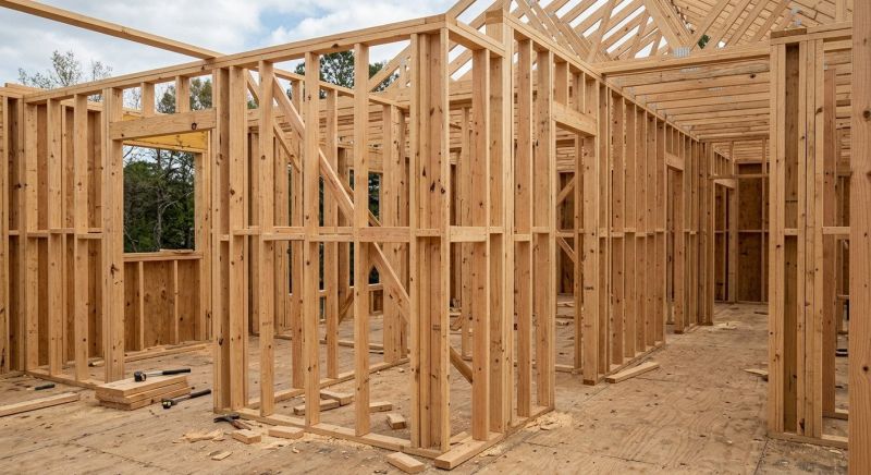 Shop Framing in Conroe, TX
