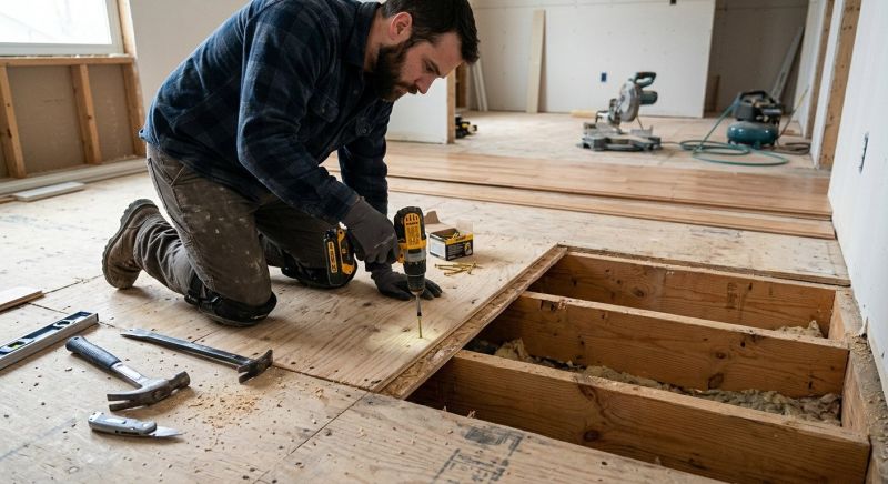 Squeaking Floor Repair in Kansas City, KS