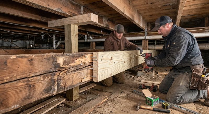 Subfloor Joist Replacement in Kansas City, KS