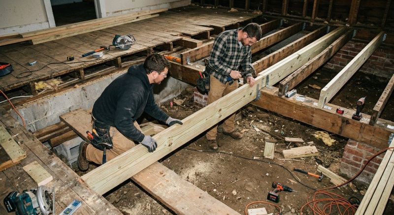 Subfloor Joist Replacement in Kansas City, KS