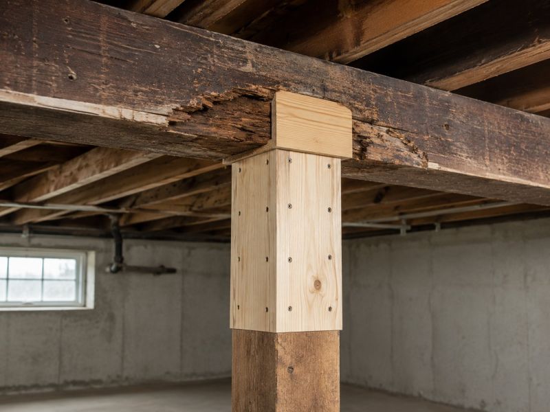 Support Column Replacement in Kansas City, KS